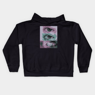 Trippy eyes Kids Hoodie